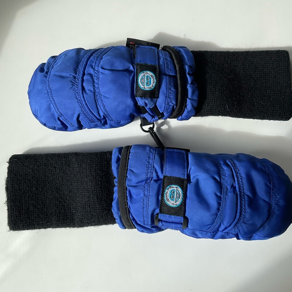 Children’s Chakka SnowBlokka Blue Waterproof Mittens, size Medium, EUC